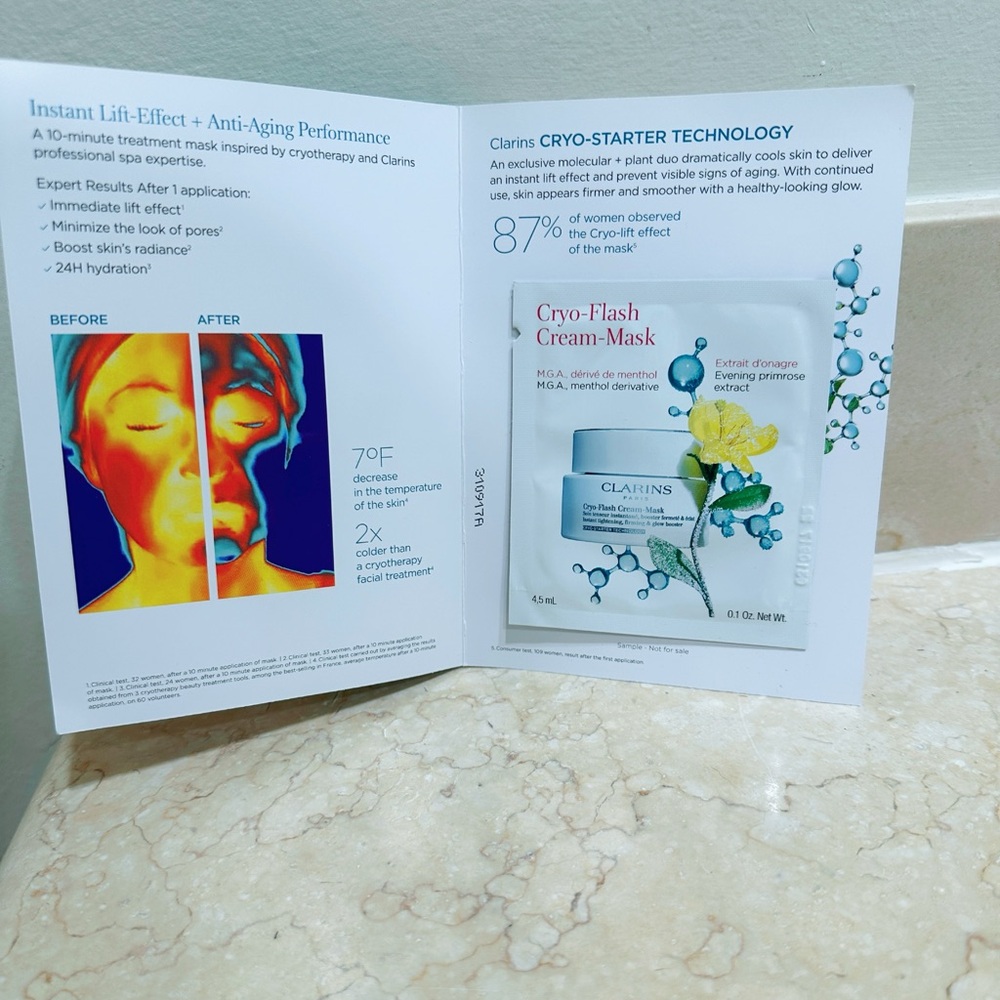 ⭐️5 for $10 Clarins Cryo-Flash Cream-Mask